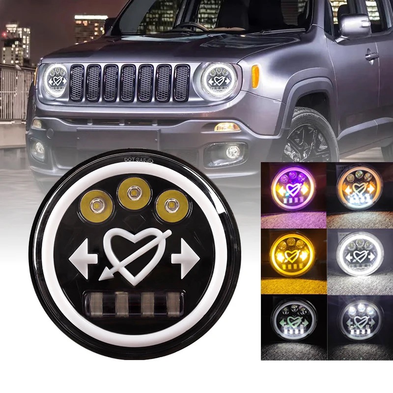 Love Design 7 inch Round LED Headlight