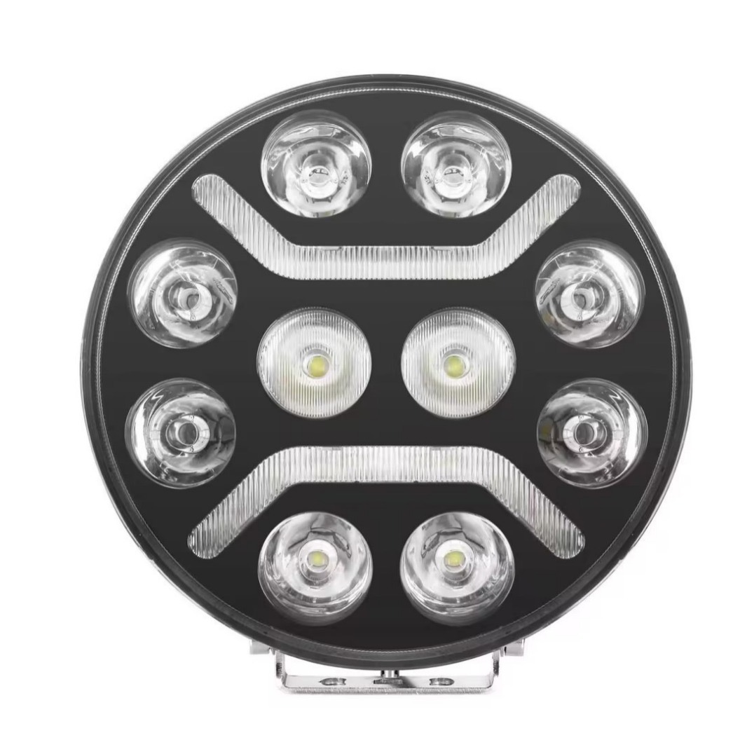 9 Inches 100W Round Driving Led Work Lights with Position light 